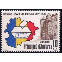 (156) Andorra. 1983. 10 Pesetas. Sufragio Universal (Nuevo)