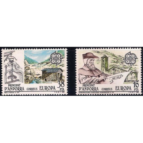 (153-154) Andorra. 1983. Serie EUROPA (Nuevo)