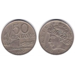 (580a) Brasil. 1970. 50 Centavos (BC)