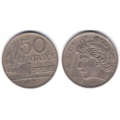 (580a) Brasil. 1970. 50 Centavos (BC)