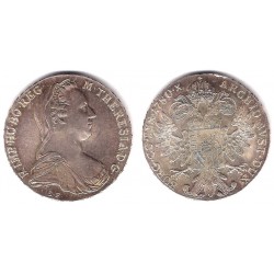 Austria. 1780. Thaler (SC) (Plata) Reacuñación Oficial