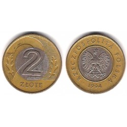 (Y283) Polonia. 1994. 2 Zlote (MBC)