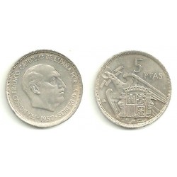 Estado Español. 1957*(75). 5 Pesetas (MBC)