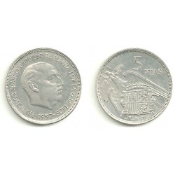 Estado Español. 1957*(75). 5 Pesetas (SC)