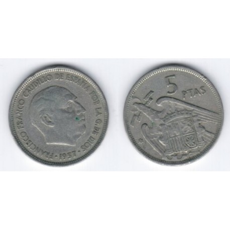 Estado Español. 1957*(58). 5 Pesetas (BC)