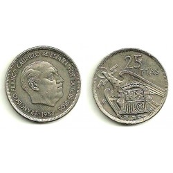 Estado Español. 1957*(75). 25 Pesetas (EBC)