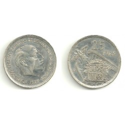 Estado Español. 1957*(74). 25 Pesetas (EBC)