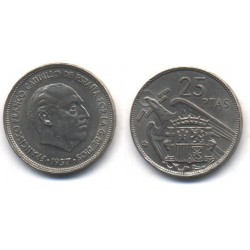 Estado Español. 1957*(69). 25 Pesetas (EBC)