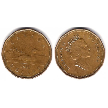 (186) Canadá. 1990. 1 Dollar (MBC)