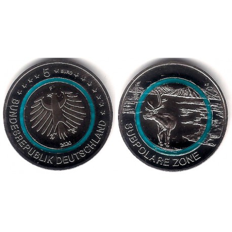 Alemania. 2020(F). 5 Euro (SC)