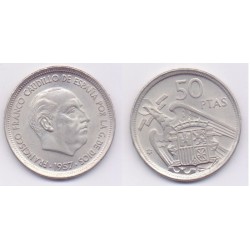 Estado Español. 1957*(58). 50 Pesetas (SC)