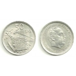 Estado Español. 1957*(58). 50 Pesetas (EBC)