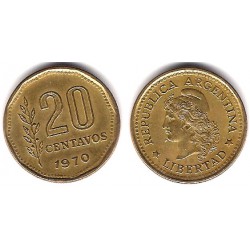 (67) Argentina. 1970. 20 Centavos (MBC)