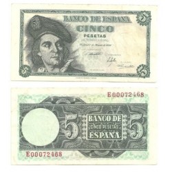 [1948] Billete de 5 Pesetas (EBC). Serie E.