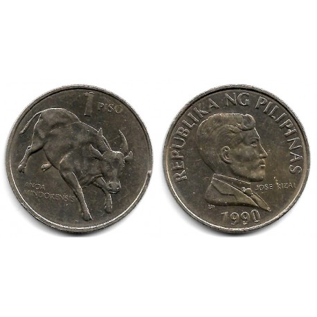 (243.3) Filipinas. 1990. 1 Piso (MBC+)