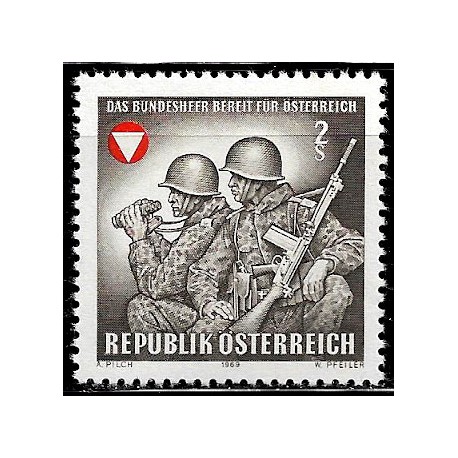 Austria. 1969. 2 Schilling. Ejercito Federal (Nuevo)