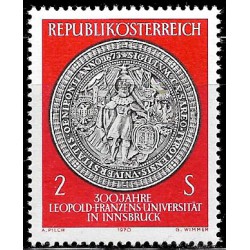 Austria. 1970. 2 Schilling. 300 Aniv. Universidad Leopold-Franzens (Nuevo)