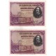 España. 1928. 50 Pesetas (MBC) Serie D. Pareja