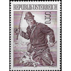 Austria. 1971. 2 Schilling. Pescador (Nuevo)