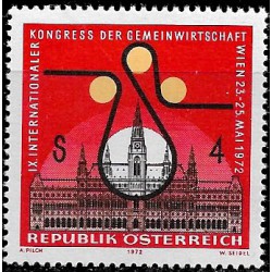 Austria. 1972. 4 Schilling. Economia Cooperativa (Nuevo)