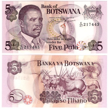 (11) Botswana. 1992. 5 Pula (SC)