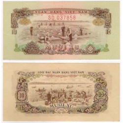 (37) Vietnam del Sur. 1966. 10 Xu (EBC)