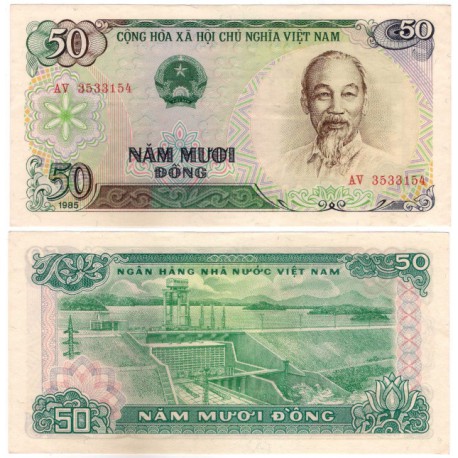 (96a) Vietnam. 1985. 50 Dong (SC)