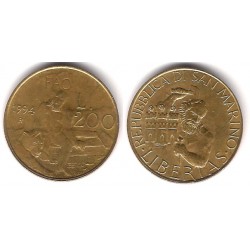 (313) San Marino. 1994. 200 Lira (MBC)