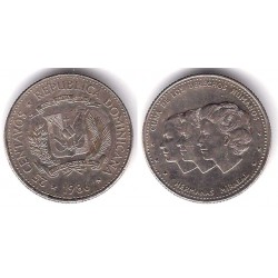 (61.2) República Dominicana. 1986. 25 Centavos (MBC-)