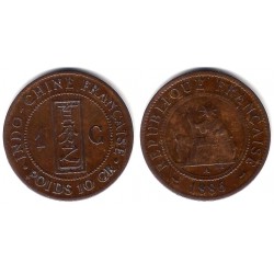 (1) Indochina Francesa. 1886(A). 1 Centime (MBC-)