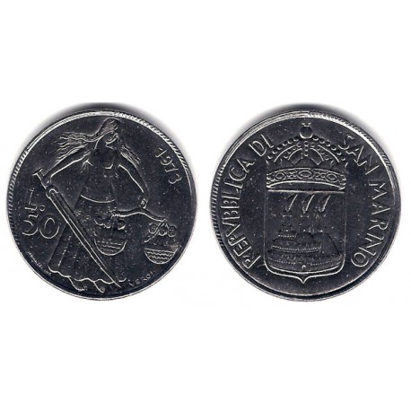 (27) San Marino. 1973. 50 Lira (SC)