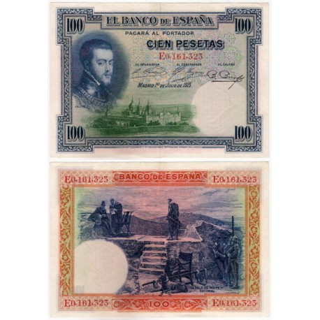 España. 1925. 100 Pesetas (EBC) Serie E