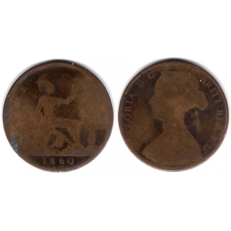 (749.2) Gran Bretaña. 1860. 1 Penny (RC)