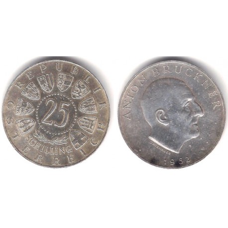 (2892) Austria. 1962. 25 Schilling (EBC) (Plata)