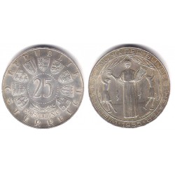 (2880) Austria. 1955. 25 Schilling (EBC+) (Plata)