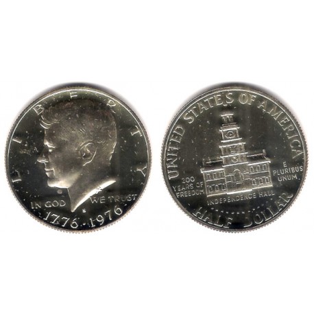 (205) Estados Unidos de América. 1976(S). Half Dollar (Proof)