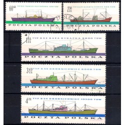 Polonia. 1961. Serie Barcos (5 Valores) (Usado)