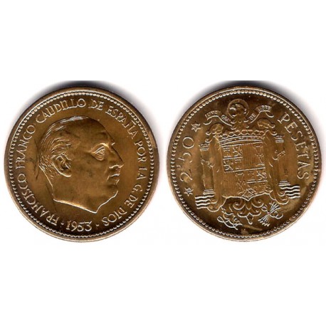 Estado Español. 1953*(19-56). 2½ Pesetas (SC)