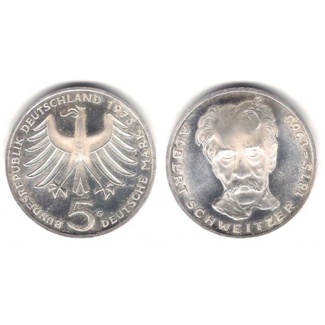 (143) Alemania. 1975(G). 5 Mark (SC-) (Plata)