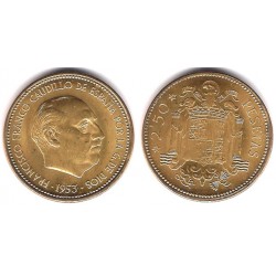 Estado Español. 1953*(19-56). 2½ Pesetas (SC)