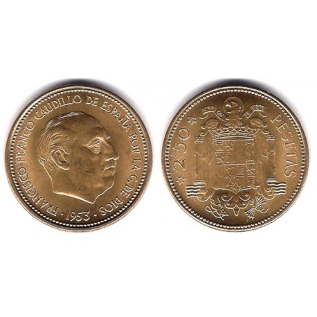 Estado Español. 1953*(19-56). 2½ Pesetas (SC)