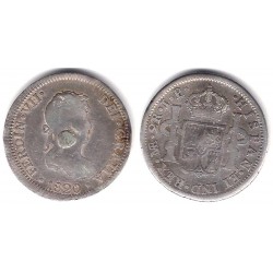 Fernando VII. 1820. 2 Reales (BC) (Plata) Ceca de Lima JP