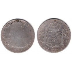 Fernando VII. 1809. 4 Reales (RC+/BC-) (Plata) Ceca de Mejico HJ