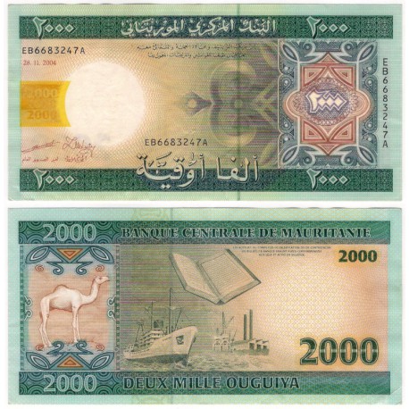 (14a) Mauritania. 2004. 2000 Ouguiya (EBC)