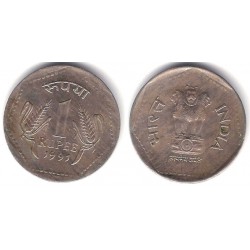 (79.1) India. 1991. 1 Rupee (MBC)