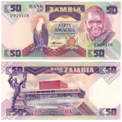 (28) Zambia. 1986-88. 50 Kwacha (SC)