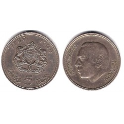 (Y72) Marruecos. 1980. 5 Dirhams (MBC)