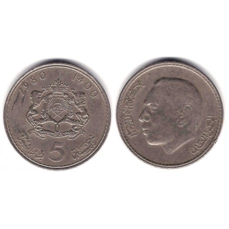 (Y72) Marruecos. 1980. 5 Dirhams (MBC)