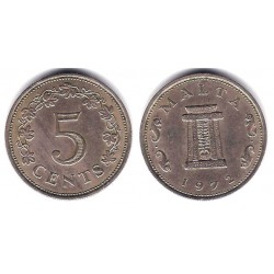 (10) Malta. 1972. 5 Cents (MBC)