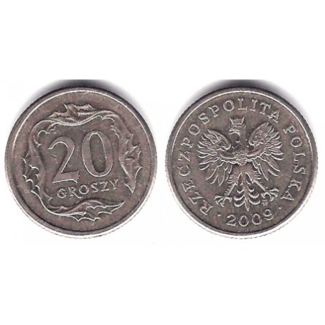 (Y280) Polonia. 2009. 20 Groszy (MBC)